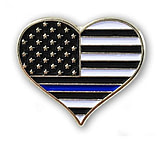 Image of Thin Blue Line 1 Asterisk Pin - , Individual