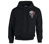 Image of Thin Blue Line Hoodie - Thin Red Line Skull