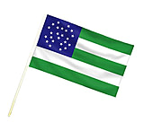 Image of Thin Blue Line Nypd Stick Flag - 4 X 6 Inches, Pack Of 10