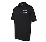 Image of Thin Blue Line Polyester Sport Polo - Flag