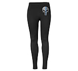 Image of Thin Blue Line Skull Leggings - Classic