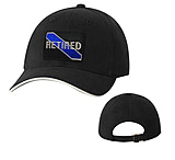 Image of Thin Blue Line Slide Buckle Hat - Retired , Black, Adjustable