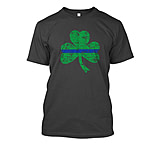 Image of Thin Blue Line St. Patric's Shamrock T-Shirt - Mens