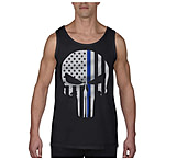 Image of Thin Blue Line Tank - Skull Graphic