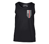 Image of Thin Blue Line Tank - Thin Red Line American Flag - Honor &amp; Respect