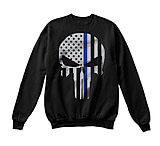 Image of Thin Blue Line Tbl Crewneck Skull
