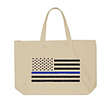 Image of Thin Blue Line Tote Bag W/flag,