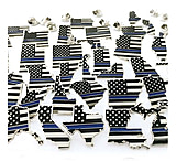 Image of Thin Blue Line Usa Square Subdued Pin