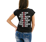 Image of Thin Blue Line Woman's Shirt - Remember, Thin Red Line