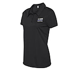 Image of Thin Blue Line Women's Polyester Polo - Embroidered Flag