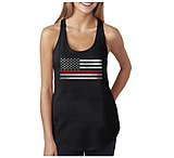 Image of Thin Blue Line Women's - Tank Classic Thin Gold Line