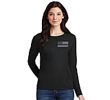 Image of Thin Blue Line Women's Long Sleeve - Small Logo