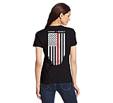 Image of Thin Blue Line Women's T-shirt - Honor/respect Thin Red Line