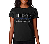 Image of Thin Blue Line Women's T-shirt - Pledge Of Allegiance Flag
