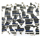 Image of Thin Blue Line Alabama, American Flag Pin