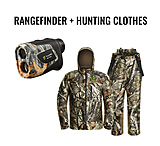 Image of TideWe Altus Ultra Silent Water Resistant Hunting Suit and Camo Deer Hunting Rangefinder Bundle AA7E0538