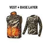 Image of TideWe ThermCore Men's Heated Polar Fleece Hunting Vest and Merino 150 Wool Base Layer Bundle 1BBD7902