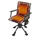 Image of TideWe Heated Hunting Chair Adjustable Height 360deg Swivel Blind Chair With Armrests CCA7227F