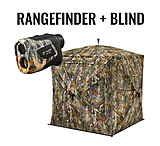 Image of TideWe VisST See-Through Pop-Up Hunting Blind and Camo Deer Hunting Rangefinder Bundle 08142431