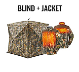 Image of TideWe VisX/VisMax See Through Hunting Blind and Men's Heated Jacket Fleece with Battery Pack Bundle CB133C65