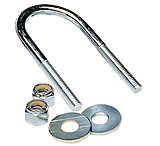 Image of Tie Down Engineering 86216 Zinc Plated Round U Bolt 3/8in 16 Diameter x 1 3/4in Width x 4 13/16in Depth