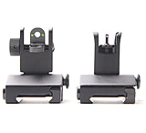 Image of Tiger Rock Fiber Optics Flip Up Front and Rear Sights with Red and Green Dots