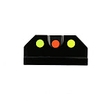 Tiger Rock Glock Fiber Optic Front and Rear Handgun For Glock Pistols Sights, Black, Small, GST01