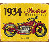 Image of Tin Signs 1934 Indian Motorcycles Sign
