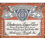 Image of Tin Signs Budweiser Weathered Sign