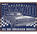 Image of Tin Signs Camero 1967 Muscle