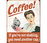 Image of Tin Signs Coffee Shaking Tin Sign