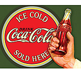 Image of Tin Signs Coke Ice Cold Bullseye