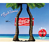 Image of Tin Signs Coke Think Summer