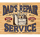 Image of Tin Signs Dad's Repair Service Sign