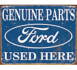 Image of Tin Signs Ford Parts Used Here