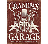 Image of Tin Signs Grandpas Garage Sign