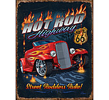 Image of Tin Signs Hot Rod Route 66