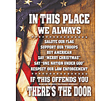 Image of Tin Signs In This Place Sign