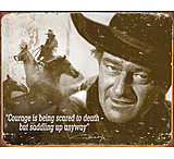 Image of Tin Signs John Wayne Courage Tin Sign