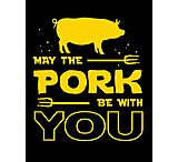 Image of Tin Signs Pork Be With You Sign