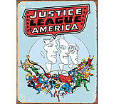 Image of Tin Signs Retro Justice League