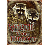 Image of Tin Signs Welcome To Our Hideout