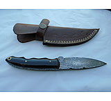 Image of Titan 15N20 Damascus Steel Fixed Knife, Hunting 8in TDK-11