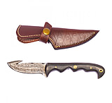 Image of Titan Damascus Gut Hook Skinner Fixed Knife TDK-20