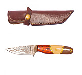 Image of Titan Micarta Pakka Wood Handle, 3.2in. Blade Fixed Knife TDK-27