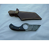 Image of Titan Damascus Steel Fixed Bull Horn Handle, 2.3in. Knife TDK-31