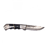Image of Titan TD-051, Bull Horn, Bolster Damascus Handle Steel Fixed Knife