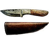 Image of Titan Damascus Fixed Blade Knife, Black Walnut TD -094
