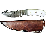 Image of Titan Damascus Fixed Blade Knife, Bull Horn TD -104