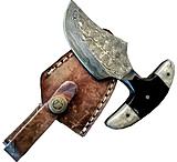 Image of Titan Damascus Fixed Blade Knife, Bullhorn &amp; Camel Bone TD -091